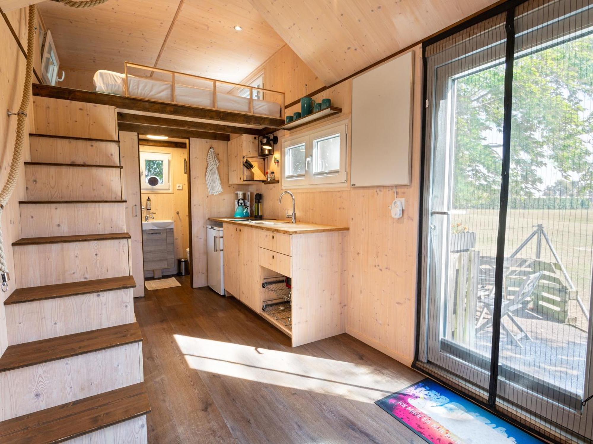 Tiny House Auf Der Alpaka Farm Villa Rubkow Exteriör bild