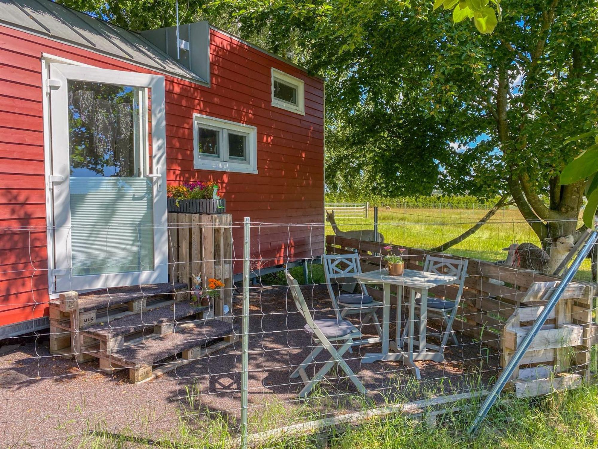 Tiny House Auf Der Alpaka Farm Villa Rubkow Exteriör bild